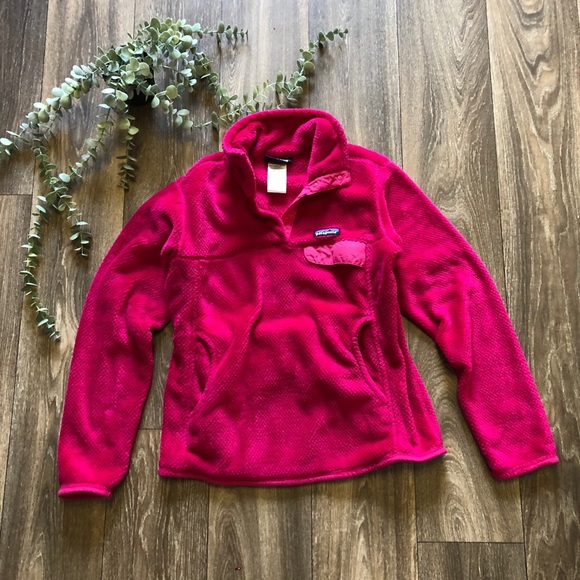 Patagonia Tops - Patagonia Re-Tool Snap-T Fleece Pullover Pink S